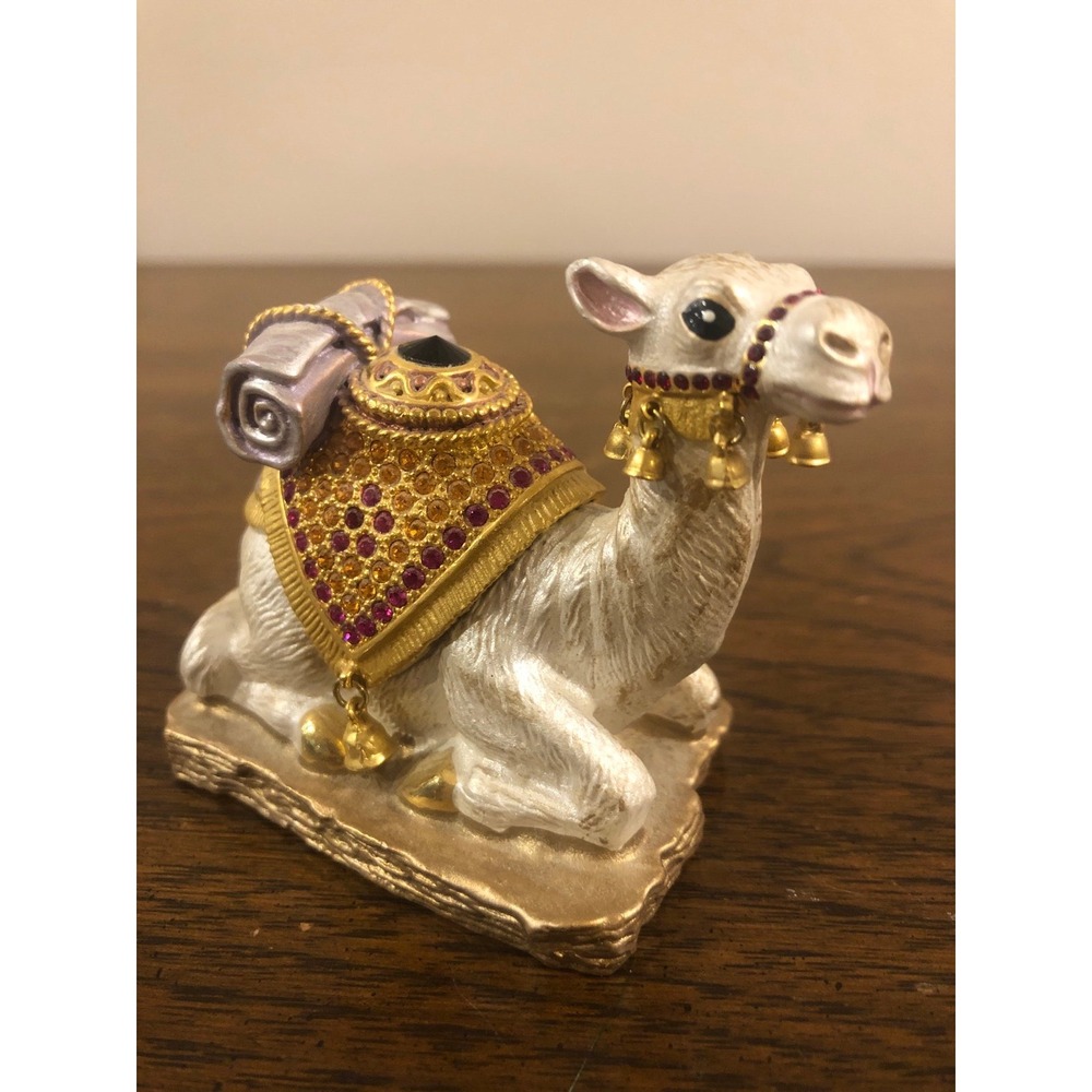 Camel gemstone trinket box magnetic